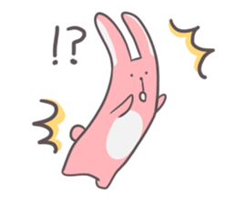 Slim body rabbit sticker #3705699