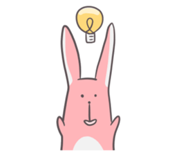 Slim body rabbit sticker #3705703