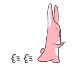 Slim body rabbit sticker #3705705