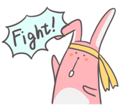 Slim body rabbit sticker #3705709