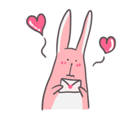 Slim body rabbit sticker #3705719