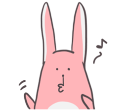 Slim body rabbit sticker #3705720