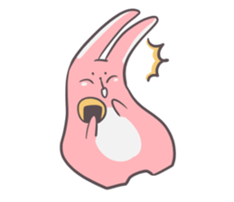 Slim body rabbit sticker #3705721