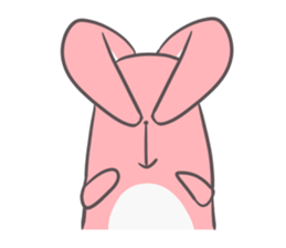 Slim body rabbit sticker #3705724
