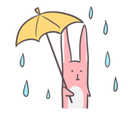 Slim body rabbit sticker #3705725