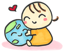 Angel "Ten-kun & Sea-chan" sticker #3705800