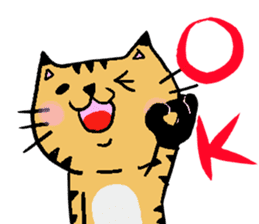 Carefree cat Sasuke sticker #3706331