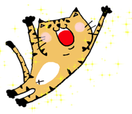 Carefree cat Sasuke sticker #3706338