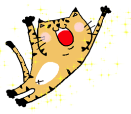 Carefree cat Sasuke sticker #3706338