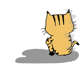 Carefree cat Sasuke sticker #3706344