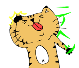 Carefree cat Sasuke sticker #3706347