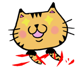 Carefree cat Sasuke sticker #3706350
