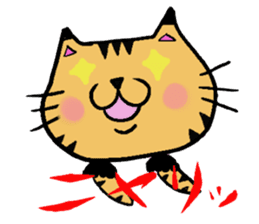 Carefree cat Sasuke sticker #3706350