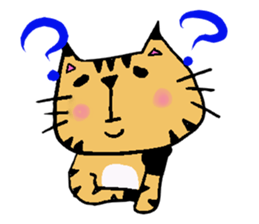 Carefree cat Sasuke sticker #3706352