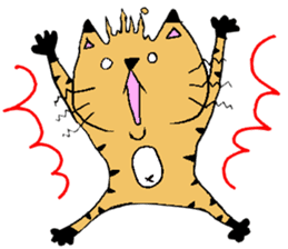Carefree cat Sasuke sticker #3706353