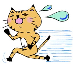 Carefree cat Sasuke sticker #3706362