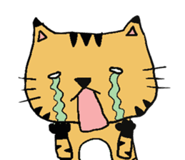 Carefree cat Sasuke sticker #3706363