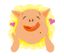 pig guy sticker #3706553
