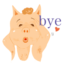 pig guy sticker #3706556