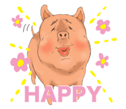 pig guy sticker #3706564