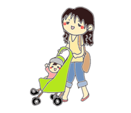 Here comes the baby! sticker #3707255