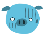 pretty lovely pig sticker #3708496