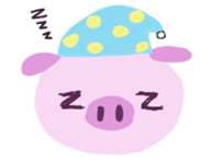 pretty lovely pig sticker #3708500