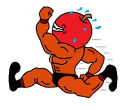 Fruit muscle sticker #3708833