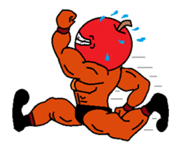 Fruit muscle sticker #3708833