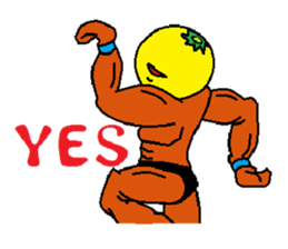 Fruit muscle sticker #3708837