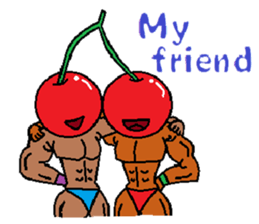 Fruit muscle sticker #3708840