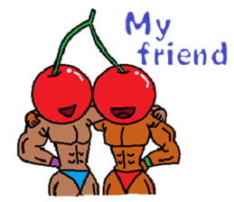 Fruit muscle sticker #3708840