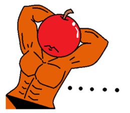 Fruit muscle sticker #3708854