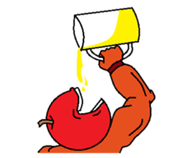 Fruit muscle sticker #3708859