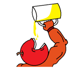 Fruit muscle sticker #3708859