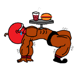 Fruit muscle sticker #3708861