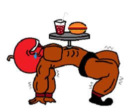 Fruit muscle sticker #3708861