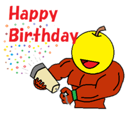 Fruit muscle sticker #3708863