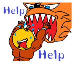 Fruit muscle sticker #3708868