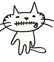 Fish and Cat sticker #3709126