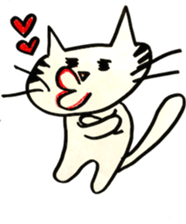 Fish and Cat sticker #3709137