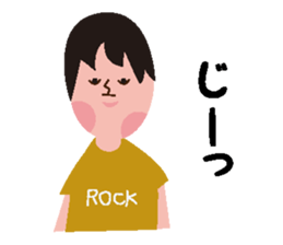 Rocker speaks Fukushima dialect sticker #3709509