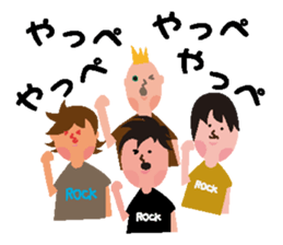 Rocker speaks Fukushima dialect sticker #3709510