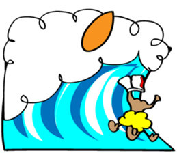 George who likes a wave sticker #3709518