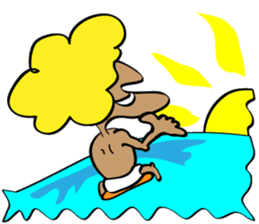 George who likes a wave sticker #3709521