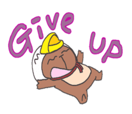 Finish becoming; a bear sticker #3709756