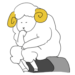 thinking sheep