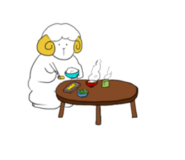thinking sheep sticker #3710002