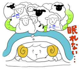 thinking sheep sticker #3710009