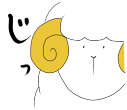 thinking sheep sticker #3710015